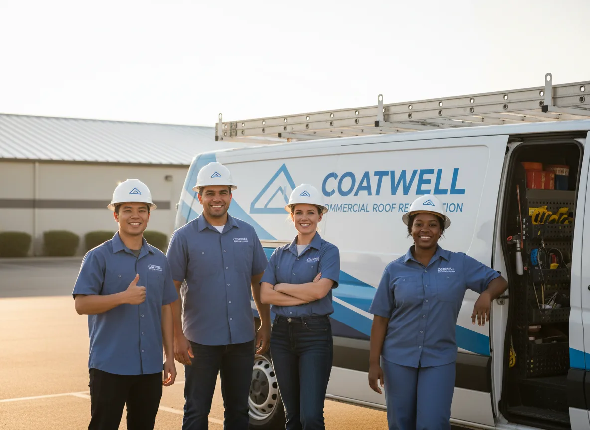 Commercial roof coating company in Groton, MA